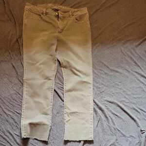 American Eagle Outfitters Tan Cropped Jeans